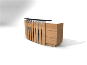 服务台柜台模型设计